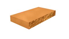 Кришка Плита декоративна для парапету Золотий Мандарин (скол одна сторона і два торця) 450х225х60 коричнева