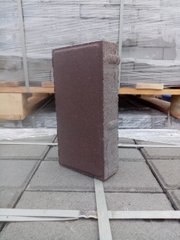 Тротуарная плитка Мегабрук Кирпичик 40 мм коричневая