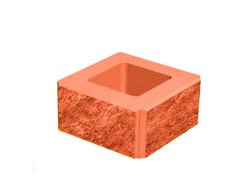 Блок декоративный для столба Золотой Мандарин М-200 (четырехсторонний скол) персиковый