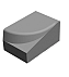 Камень Апарель Золотой Мандарин 600х400х300/150 серый (элемент левый)